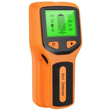 Pluokvzr Stud Finder Sensor 5 in 1 Wall Scanner Electronic Stud Sensor Locator Wood Beam Joist Finders Portable Wall Detector with LCD Display