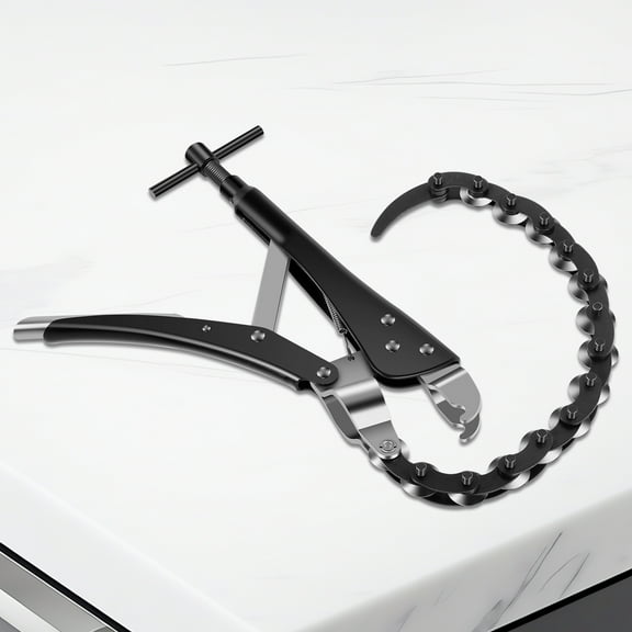 Pluokvzr Tailpipe Cutter 0.6inch to 3.3inch Exhaust Tube Chain Cutter Carbon Steel Exhaust Pipe Cutter Tool Universal Exhaust Pipe Cut Off Tool with Adjustable Handle for PVC Copper Exhaust Pipe