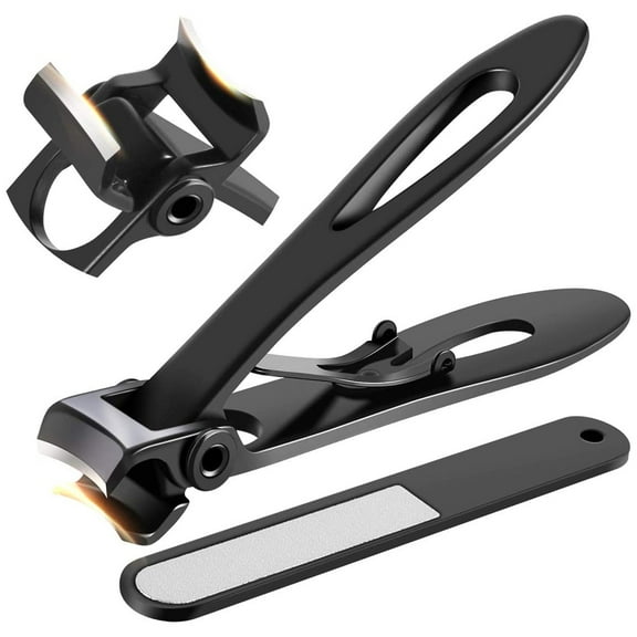 Fznkrag Thick Nail Clippers 15mm Wide Jaw Nail Cutter for Thick Toenail Stainless Steel Heavy Duty Toenail Clippers with Curved Blades Large Toenail Clippers for Men Seniors Elderly