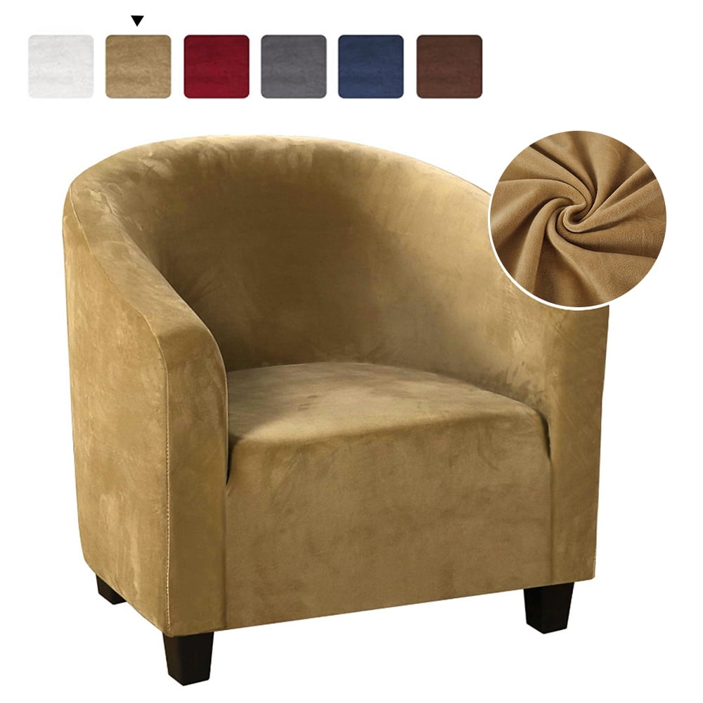 Pluokvzr Tub Chair Covers for Armchairs Tub Sofa Slipcover Velvet