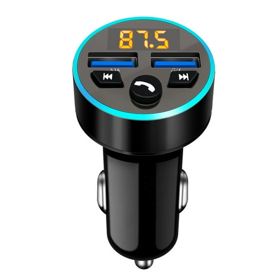 Pluokvzr USB Car Wireless Bluetooth FM Radio Transmitter Car MP3 Radio Charger Adapter