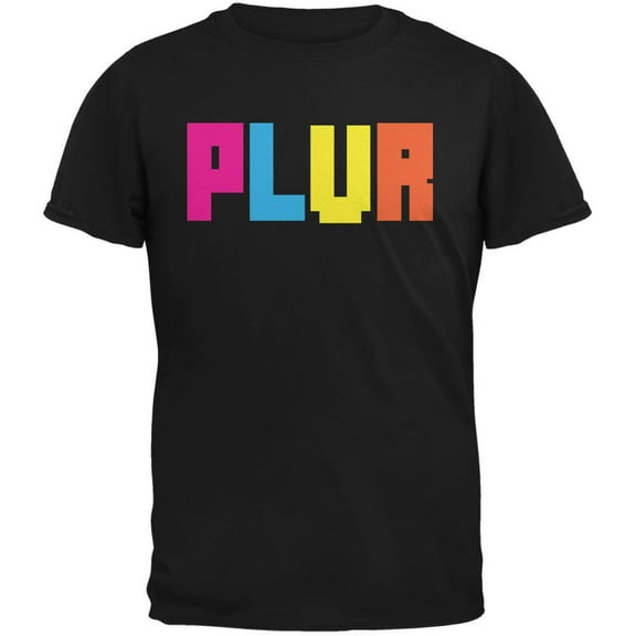 Plur Black Adult T-Shirt - Medium