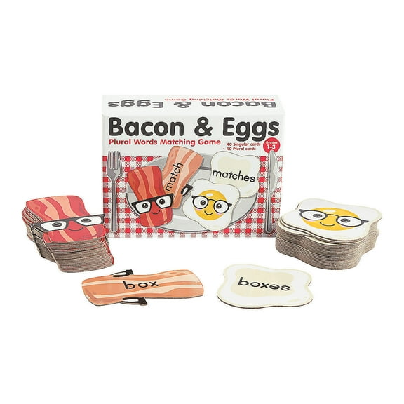 Plural Words Matching Game - Educational - 81 Pieces