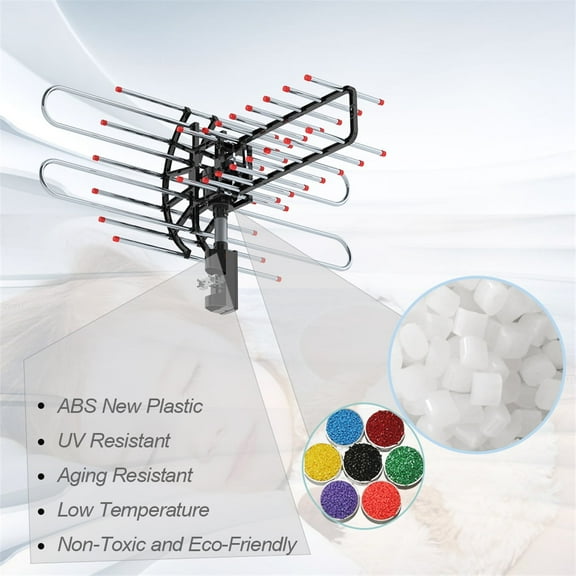 Plus 360Rotation UV Dual Frequency 45-860MHz 22-38dB 42.65ft cable Outdoor Antenna