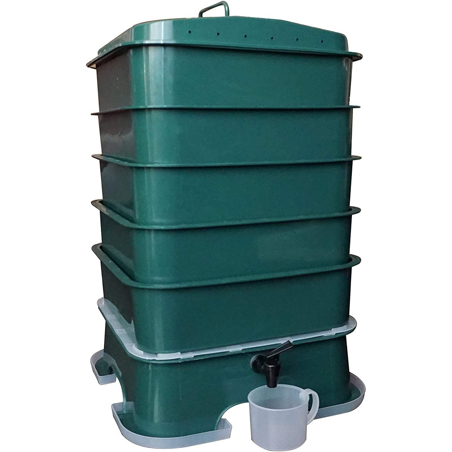 Plus 5-Tray Worm Compost Bin  Easy Setup and Sustainable Design