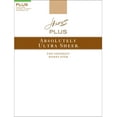 thumbnail image 1 of Plus Absolutely Ultra Sheer Control Top, Reinforced Toe Pantyhose, 1 of 3