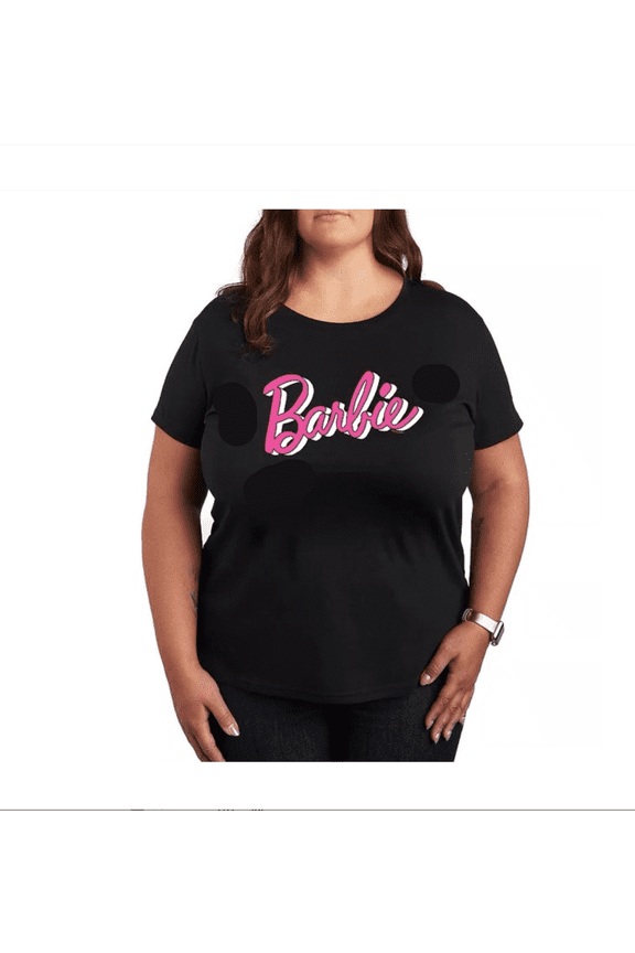 Plus Barbie Sketch Logo Graphic Tee 2X PLUS