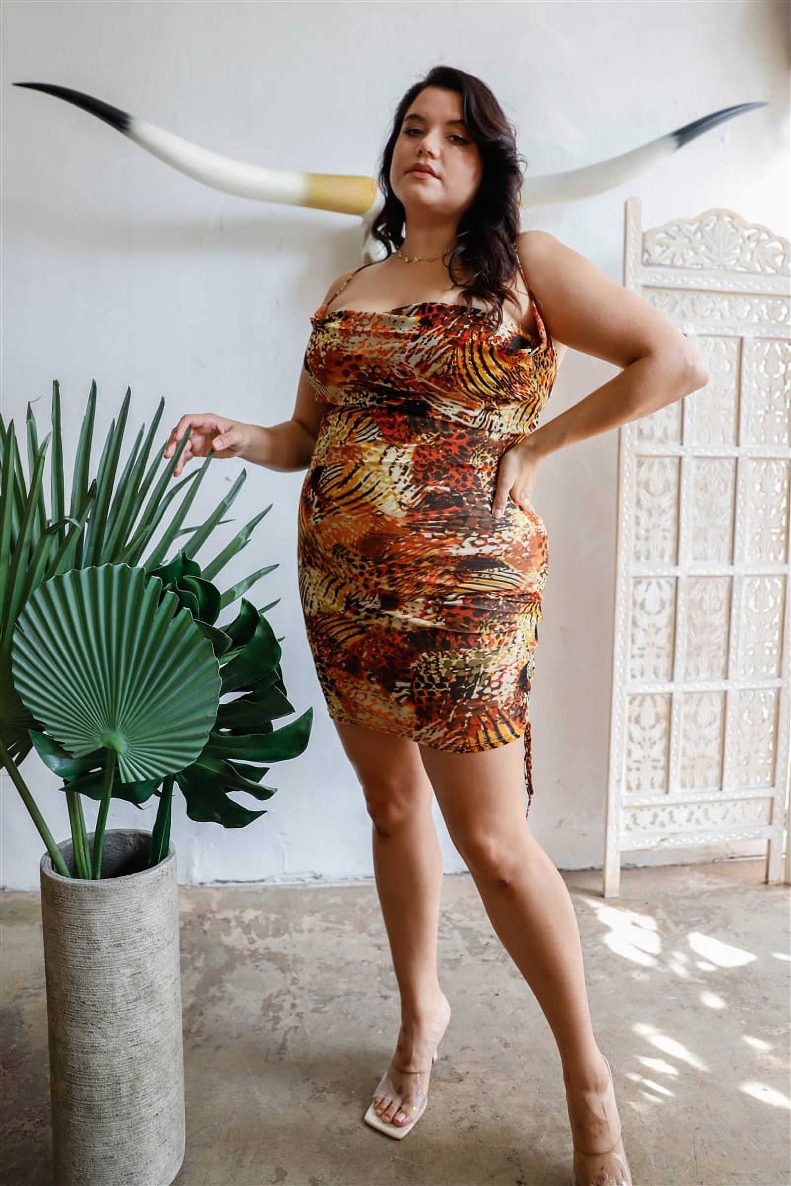 brown slip mini dress Paiva Slip Dress in Satin Rich Brown main image 1