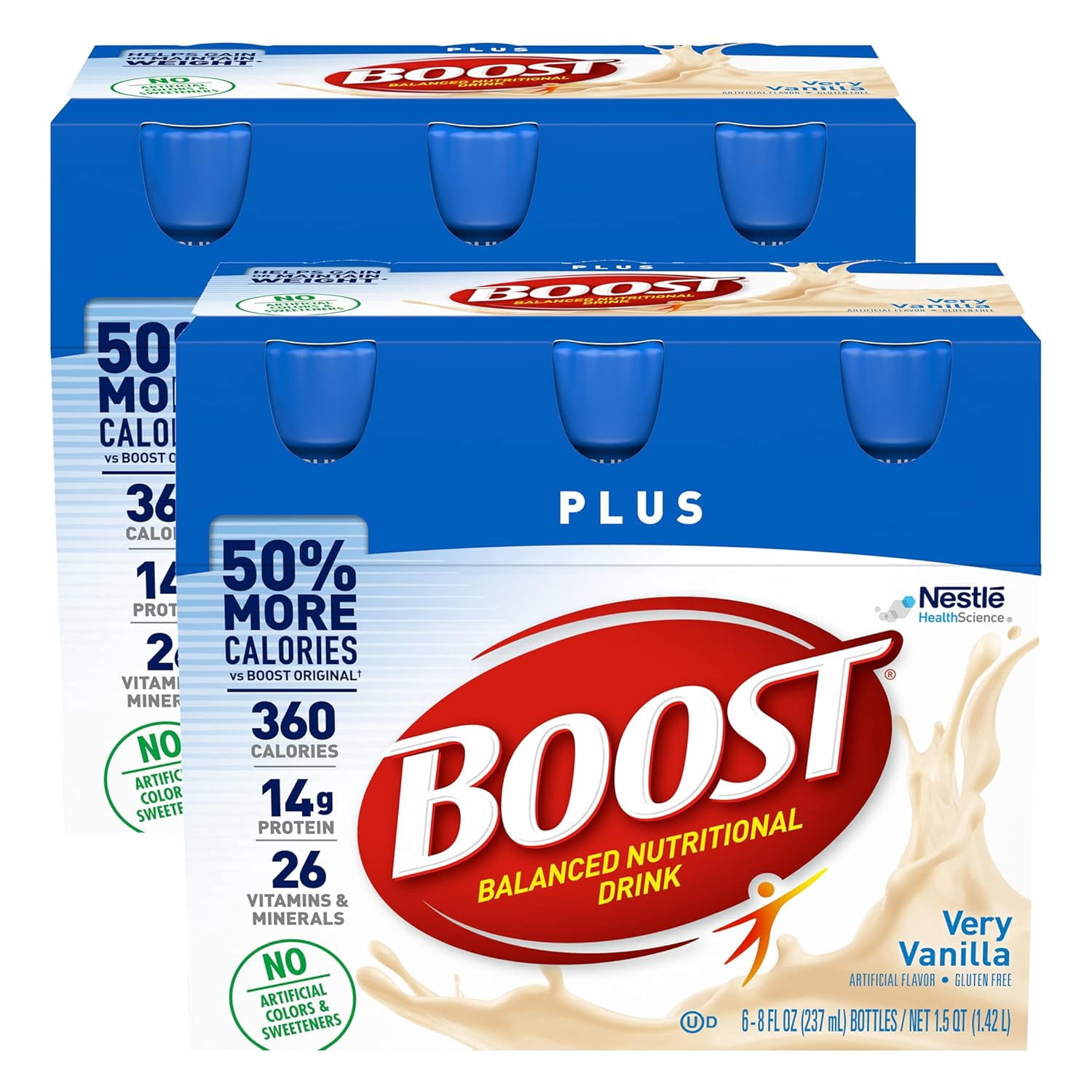 BOOST, Complete Nutritional Drink, Very Vanilla, 8 oz (Pack of 2 ...