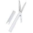thumbnail image 1 of Plus Corporation of America Plus Twiggy Curve Blade Scissor Compact White, 1 of 11