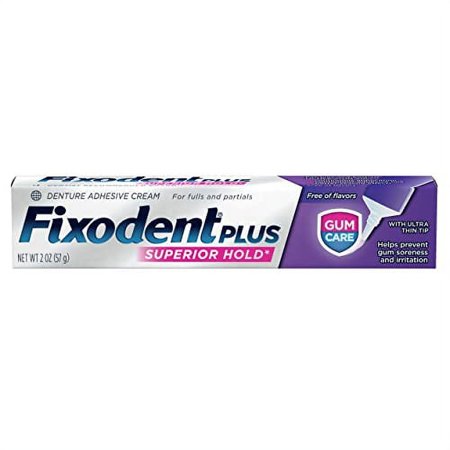 Plus Denture Adhesive Cream 2 Oz (Pack Of 4)