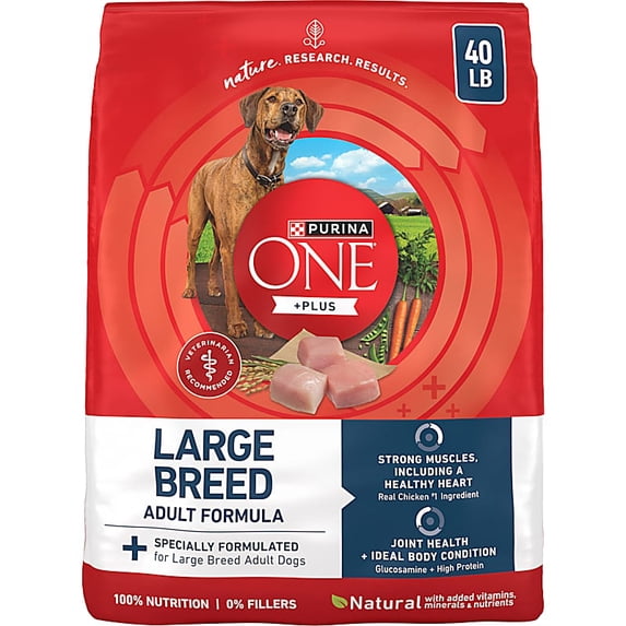 Purina Pro Plan Plus Formula Large Breed Adult Dog Food Dry 40 lbs.
