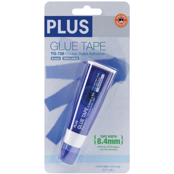 Plus Glue Tape Roller-.33"X26'