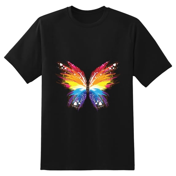 Plus Loose Men's T-Shirt TopButterfly (4) Graphic Tees Crew Neck Short Sleeves Casual Summer Sports Best Oversize Tee XS-5XL