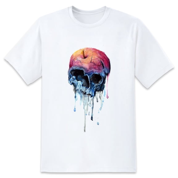 Plus Loose Men's T-Shirt TopSkull Graphic Tees Crew Neck Short Sleeves Casual Summer Sports Best Oversize Tee XS-5XL