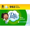 thumbnail image 1 of Plus Lotion Facial Tissues, 8 Family Boxes, 124 Facial Tissues per Box, Allergies and Colds, 1 of 5