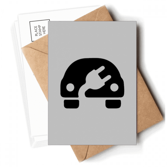 Plus Minus Sign Energy Vehicles Protect Environment Postcards Envelopes Blank Note Cards Mailing