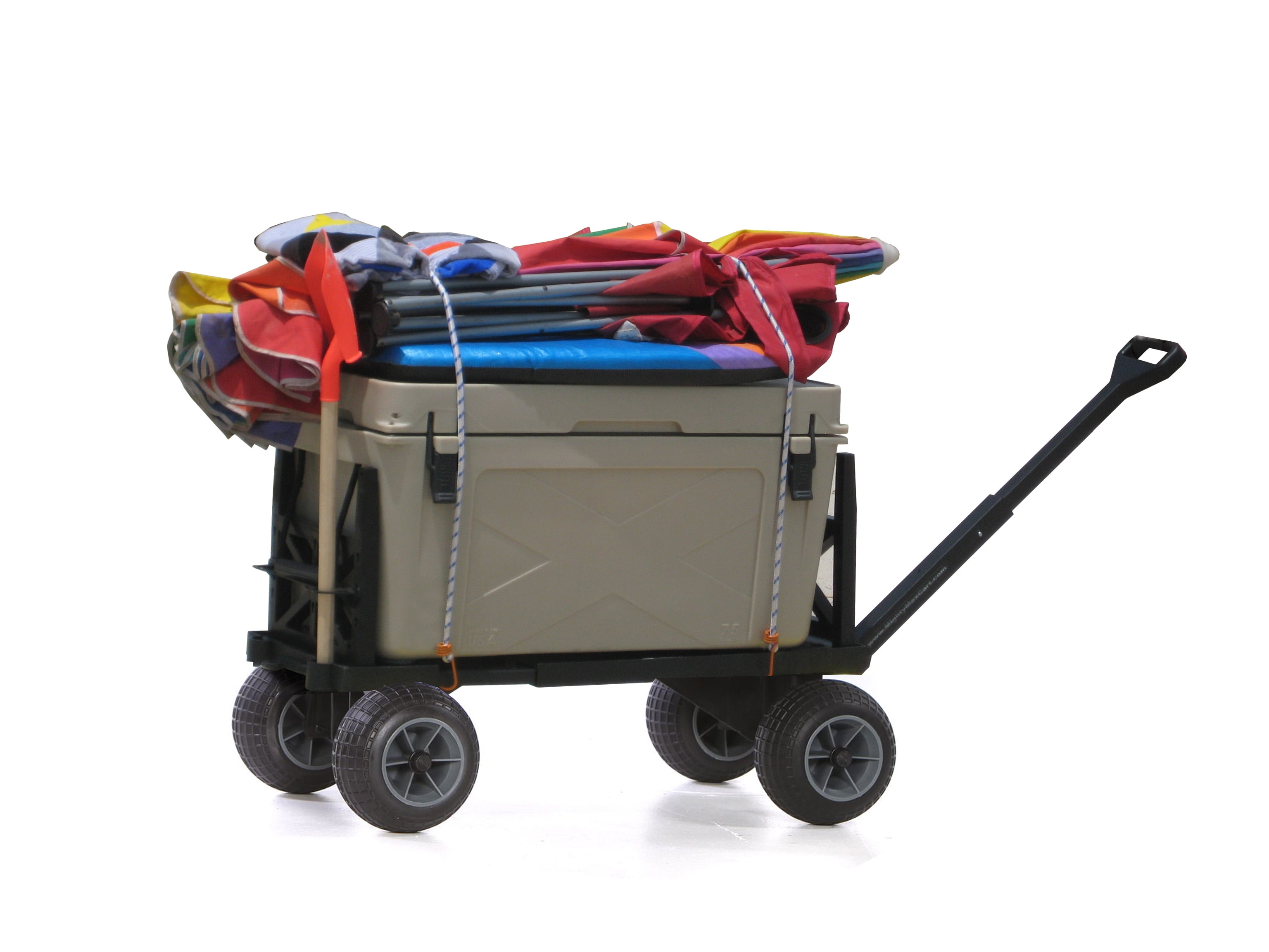 Cooler Cart with On Wheels Ice Chest Box Carrier Wagon Igloo Yeti