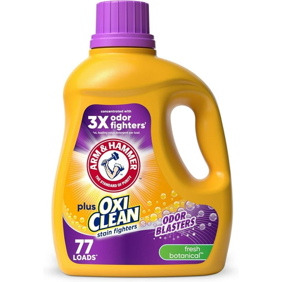 Plus OxiClean Odor Blasters Fresh Botanical, 77 Loads Liquid Laundry Detergent, 100.5 Fl oz