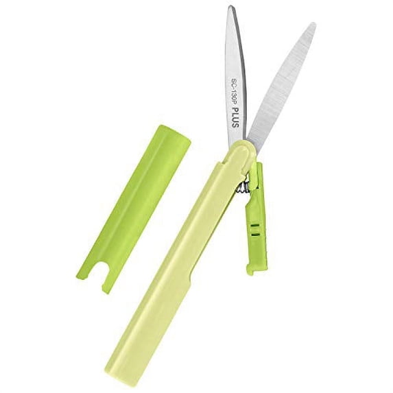 Plus Pen Style Compact TSA Twiggy Scissors with Cover Green