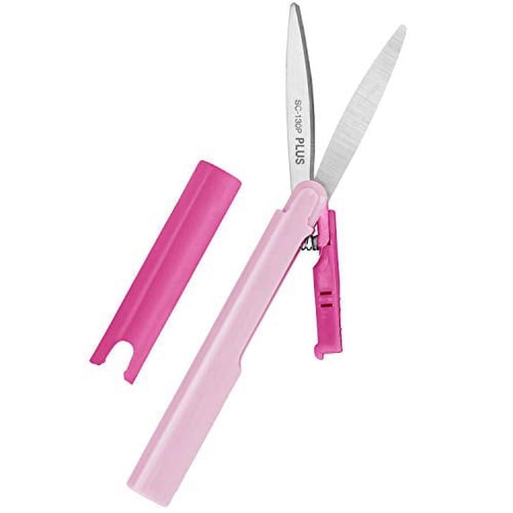 Plus Pen Style Compact TSA Twiggy Scissors with Cover Rose