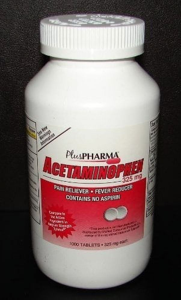 Plus Pharma Acetaminophen Tablets, 325 mg, 1000 Count