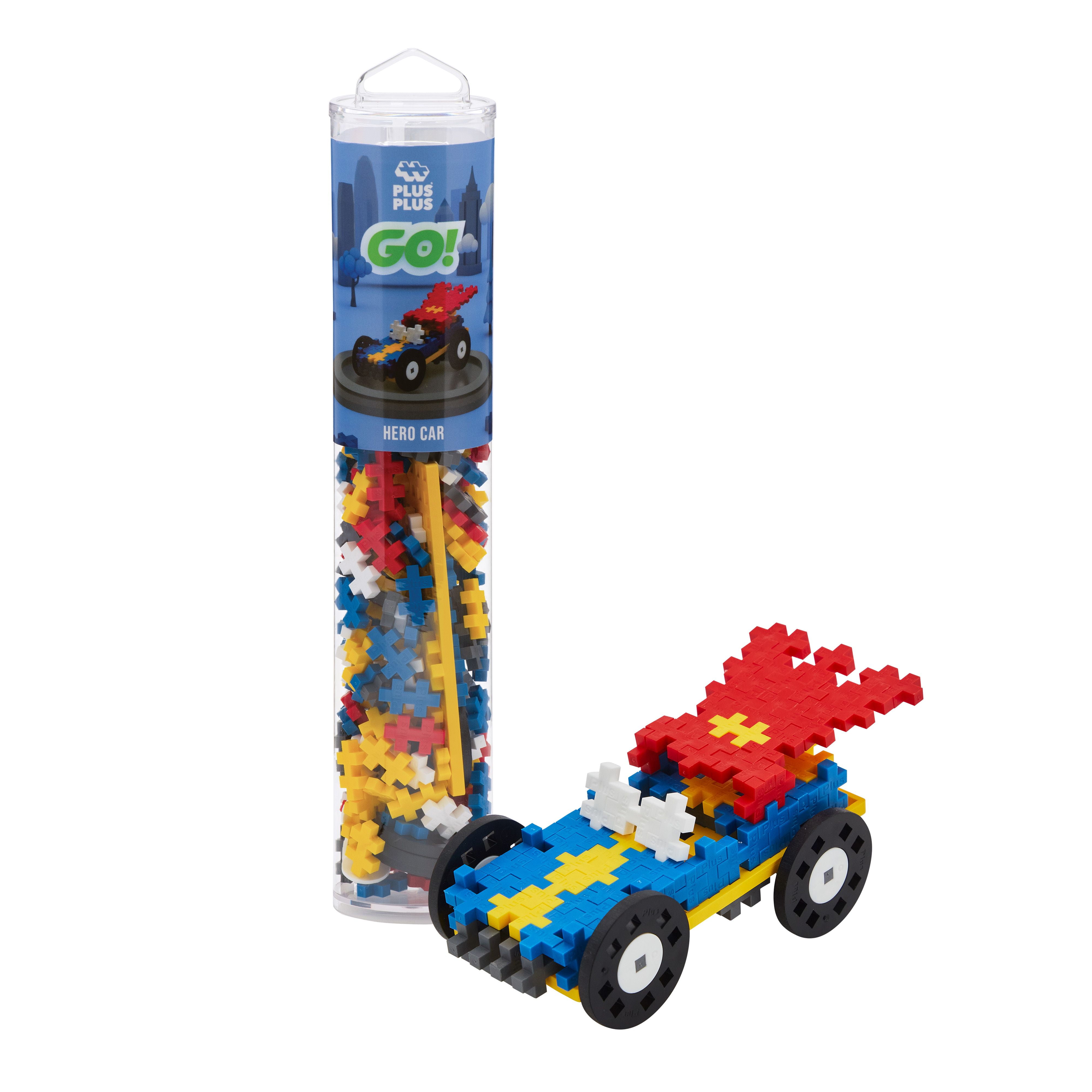 Plus-Plus Glitter Building Blocks Tube - 240 Piece Construction Toy Set In Purple & Pink 2 thumbnail image