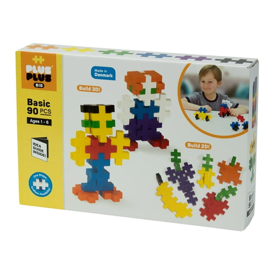 Plus-Plus Big - 90 Basic pcs. in a Box