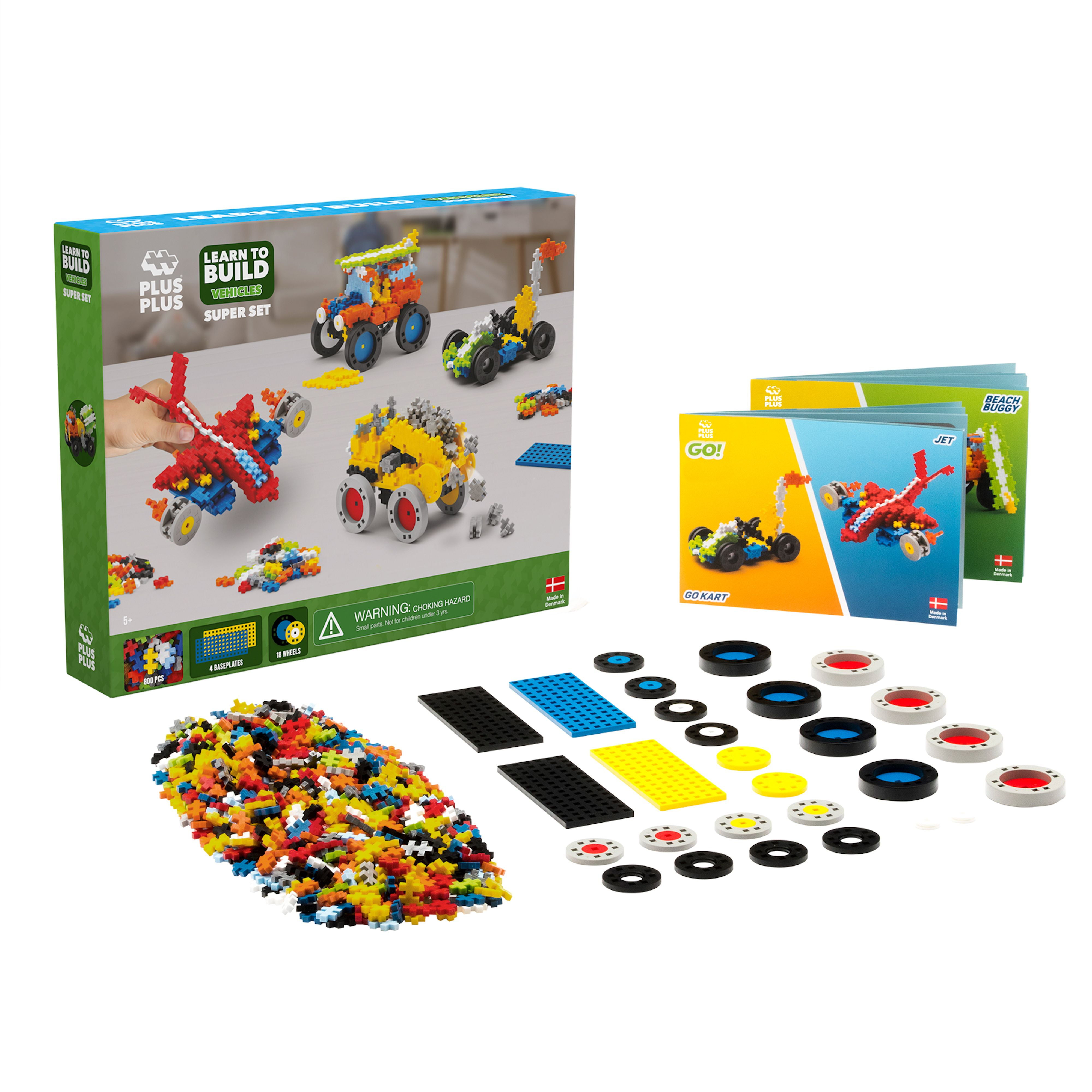 Plus Plus Learn to Build Vehicles 05072 Building Set (800 Pieces