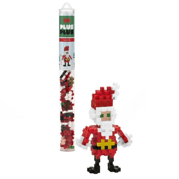Plus Plus Mini Maker Tube Santa 04253 Building Set (70 Pieces)