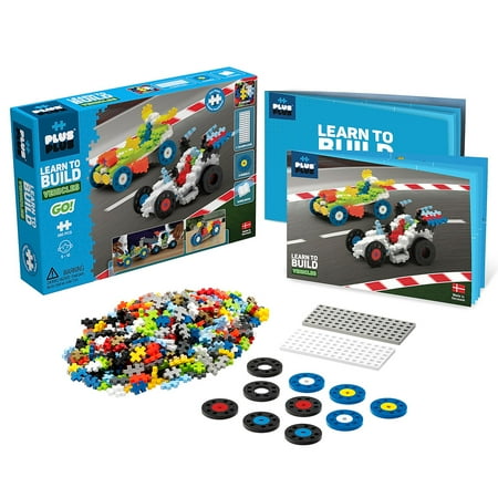 Plus-Plus Learn to Build Vehicles - STEM Building Set - GO! Vehicles