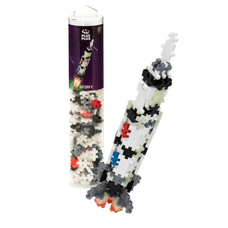 Plus-Plus – Saturn V Rocket Apollo 11 Space Construction Building Set (STEM) - 240 Pieces