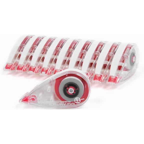 Plus Precision Correction Tape 20-Pack, Smooth Instant Coverage, No Drying Time, 5/32 (4.2mm) Width x 23 ft (7m) Length, Clean & Accurate Error Correction