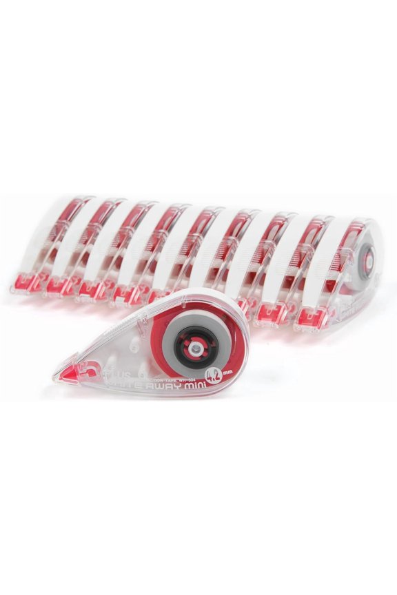 Plus Precision Correction Tape 20-Pack, Smooth Instant Coverage, No Drying Time, 5/32 (4.2mm) Width x 23 ft (7m) Length, Clean & Accurate Error Correction