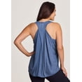 thumbnail image 1 of RBX Active Plus Size Women's Twist Back Soft Relaxed Tank Top Tunic, 1 of 9