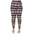 thumbnail image 1 of Plus Printed Leggings, Black & Multi - One Size, 1 of 1