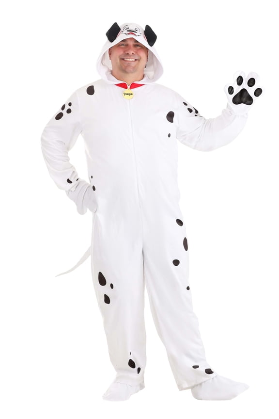 Plus Size 101 Dalmatians Pongo Adult Costume Onesie