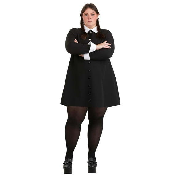 Plus Size 1960s Wednesday Addams Women's Costume