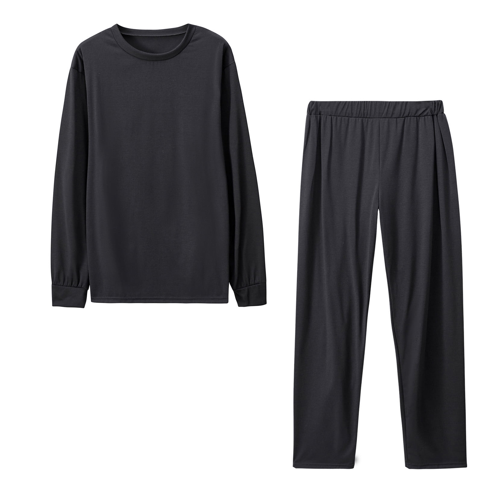 Double Take Full Size Round Neck Top and Pants Set
