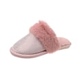 thumbnail image 1 of Plus Size 35-43 Shoes for Women Winter Warm Rhinestone Fur Slippers Female Indoor Soft Lady Home Slipper Zapatos De Mujer Slides (Pink,40), 1 of 7