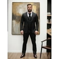 thumbnail image 1 of Plus Size - 3pcs Men'S Suit Blazer Vest Pants Lapel Collar Two Button Flap Pockets for Business Occasion Job Interview Commuting Or Daily Wear Men Elegant Attire, PLUS SIZE, 1 of 7