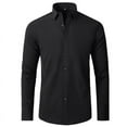 Plus Size 7XL 6XL High Elasticity Seamless Spandex Shirt Men Long