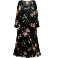 thumbnail image 1 of Plus Size 7x Extra Tall Nightgowns for Women Sleepshirt Long Sleeve Pajama Soft Sleep Dress Rosalinda Floral Print Loungewear, 1 of 2