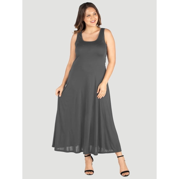 Plus Size A-Line Tank Maxi Dress