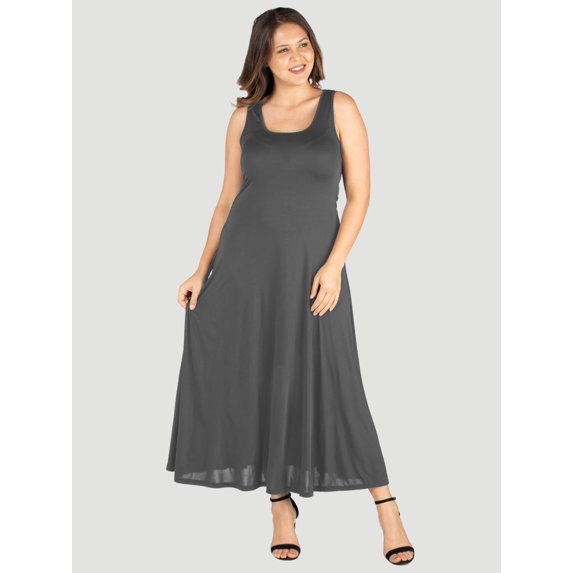 Plus Size A-Line Tank Maxi Dress