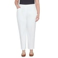 thumbnail image 1 of Plus Size Alfred Dunner Allure Pull On Ankle Pants Color: Pure White Size: 16 W, 1 of 4