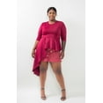 thumbnail image 1 of Plus Size Asymmetrical Plume Blouse, 1 of 3