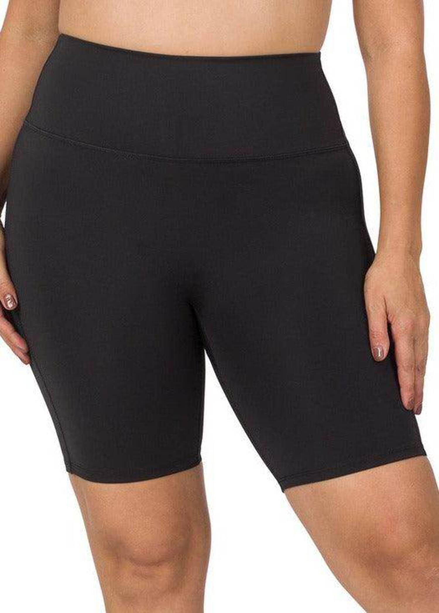 Plus Size Athletic High Rise Biker Shorts - Walmart.com