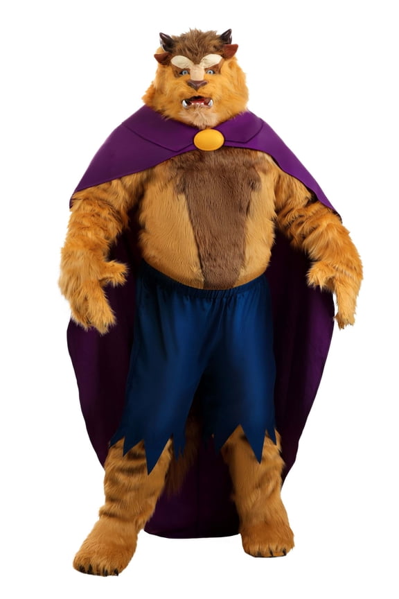 Plus Size Authentic Caped Disney Beast Costume for Men