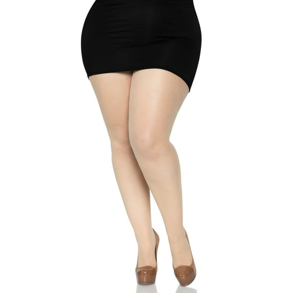 Plus Size Back Seam Sheer Pant